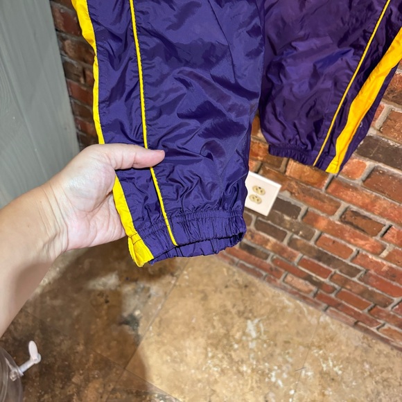 Starter youth LSU fighting Tigers track pants purple 18 - Picture 3 of 5